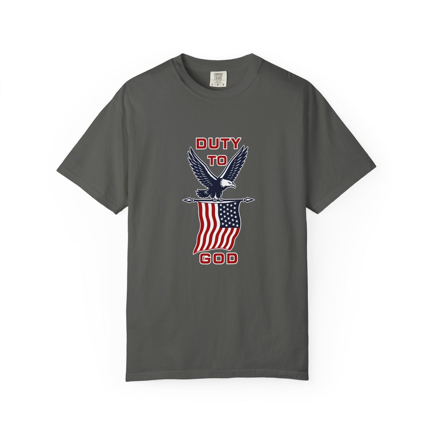 Duty to God Eagle American Flag T-Shirt