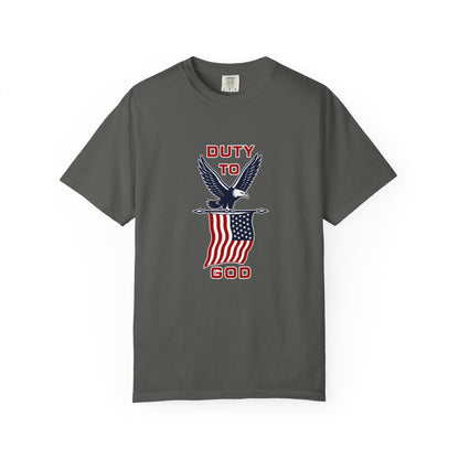 Duty to God Eagle American Flag T-Shirt