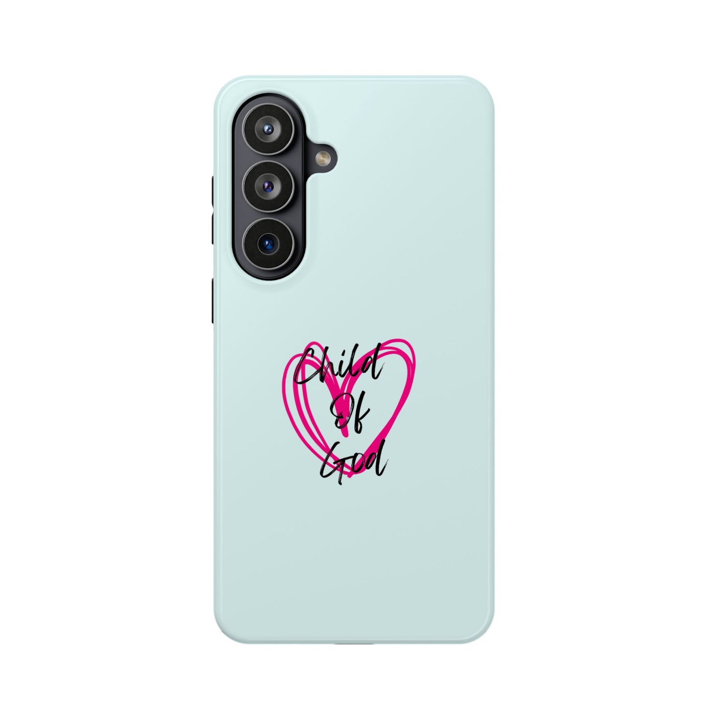Phone Case — "Child of God" Pink Heart Magnetic Impact-Resistant