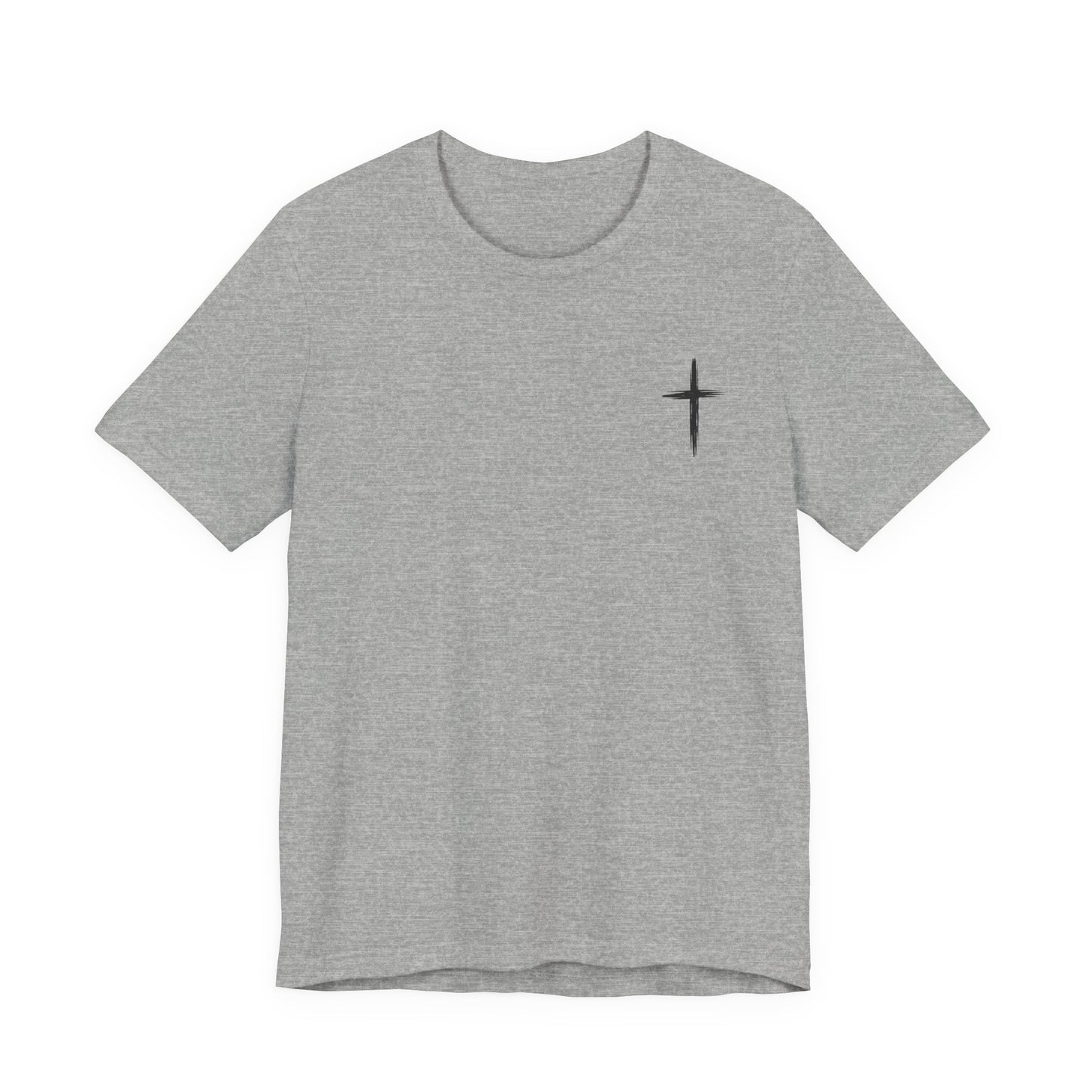 Christian Cross T-Shirt — “By His Wounds We Are Healed” Isaiah 53:5 Inspirational Tee