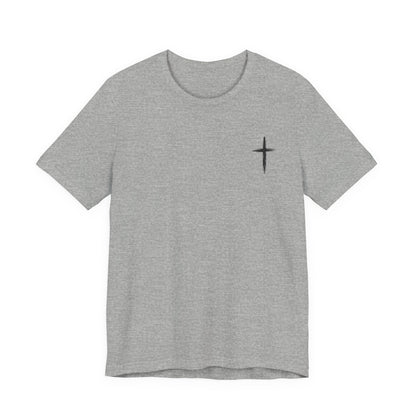 Christian Cross T-Shirt — “By His Wounds We Are Healed” Isaiah 53:5 Inspirational Tee