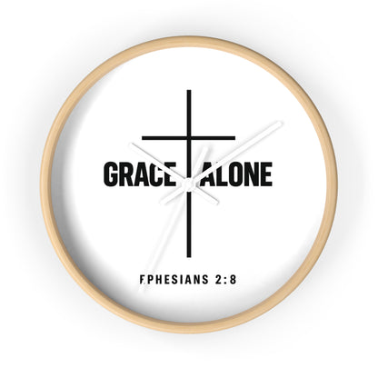 Prayer Cross Wall Clock — 'Our Father in Heaven' Inspirational Christian Clock