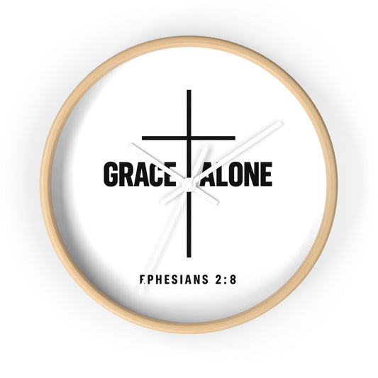 Prayer Cross Wall Clock — 'Our Father in Heaven' Inspirational Christian Clock