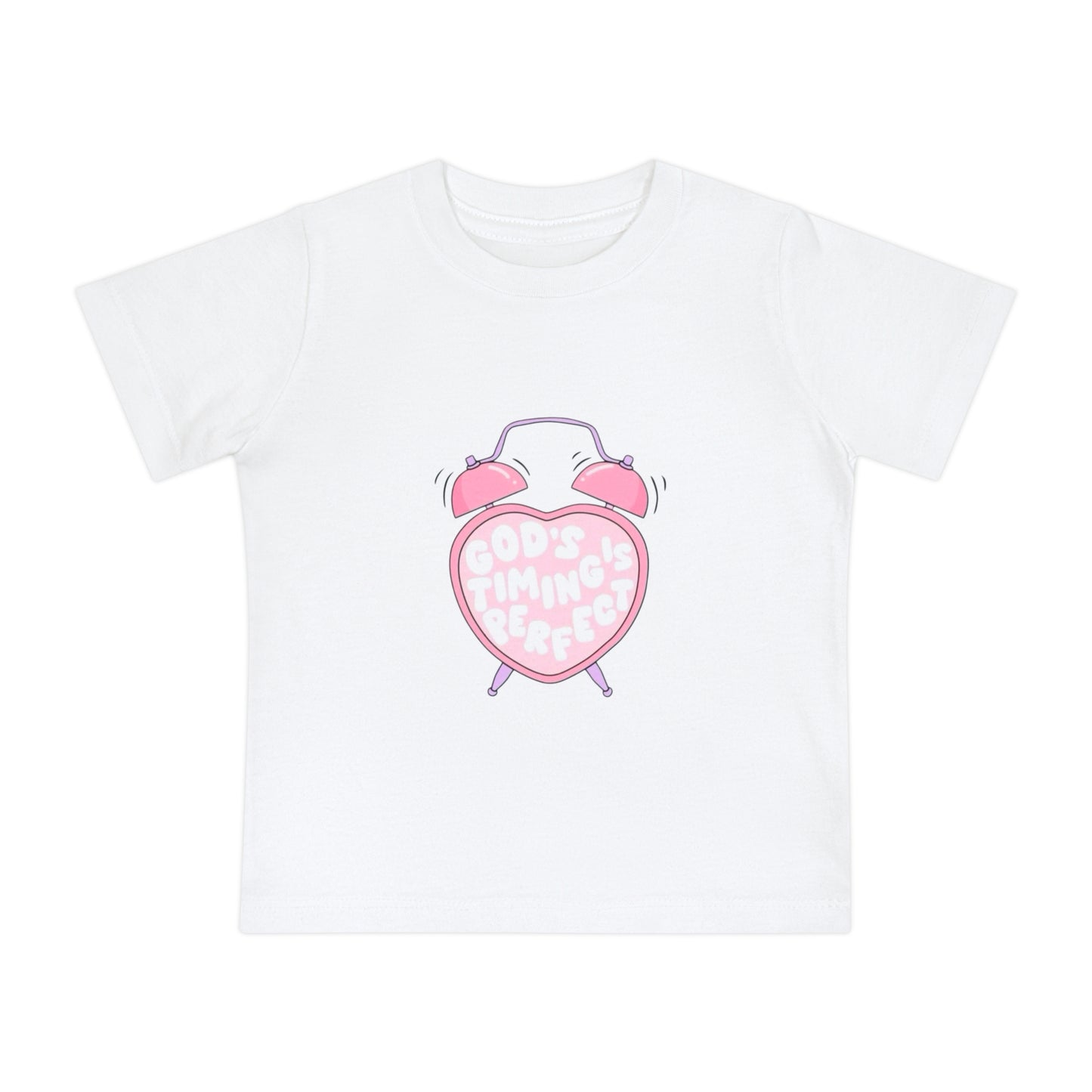 Baby T-Shirt — Pink "Child of God" Heart Alarm Design