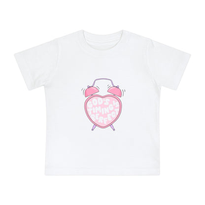 Baby T-Shirt — Pink "Child of God" Heart Alarm Design