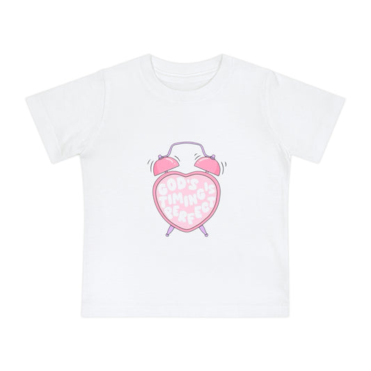 Baby T-Shirt — Pink "Child of God" Heart Alarm Design