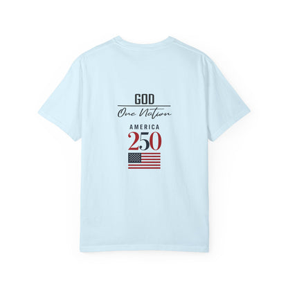 Patriotic Fathers Are Like Noah T-Shirt — "They Build Before the Storm Comes" (America 250)