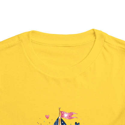 Toddler Tee - 'Jesus is my Captain' Nautical Sailboat Christian Shirt