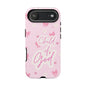 Child of God Pink Phone Case — Cute Christian iPhone Cover with Bows & Hearts