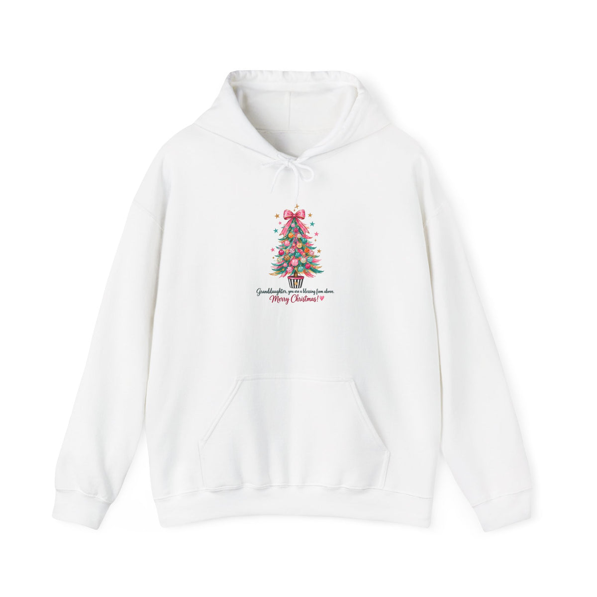 Christmas Tree Hoodie — 'Something evergreen, always close to me. Merry Christmas' Holiday Sweatshirt