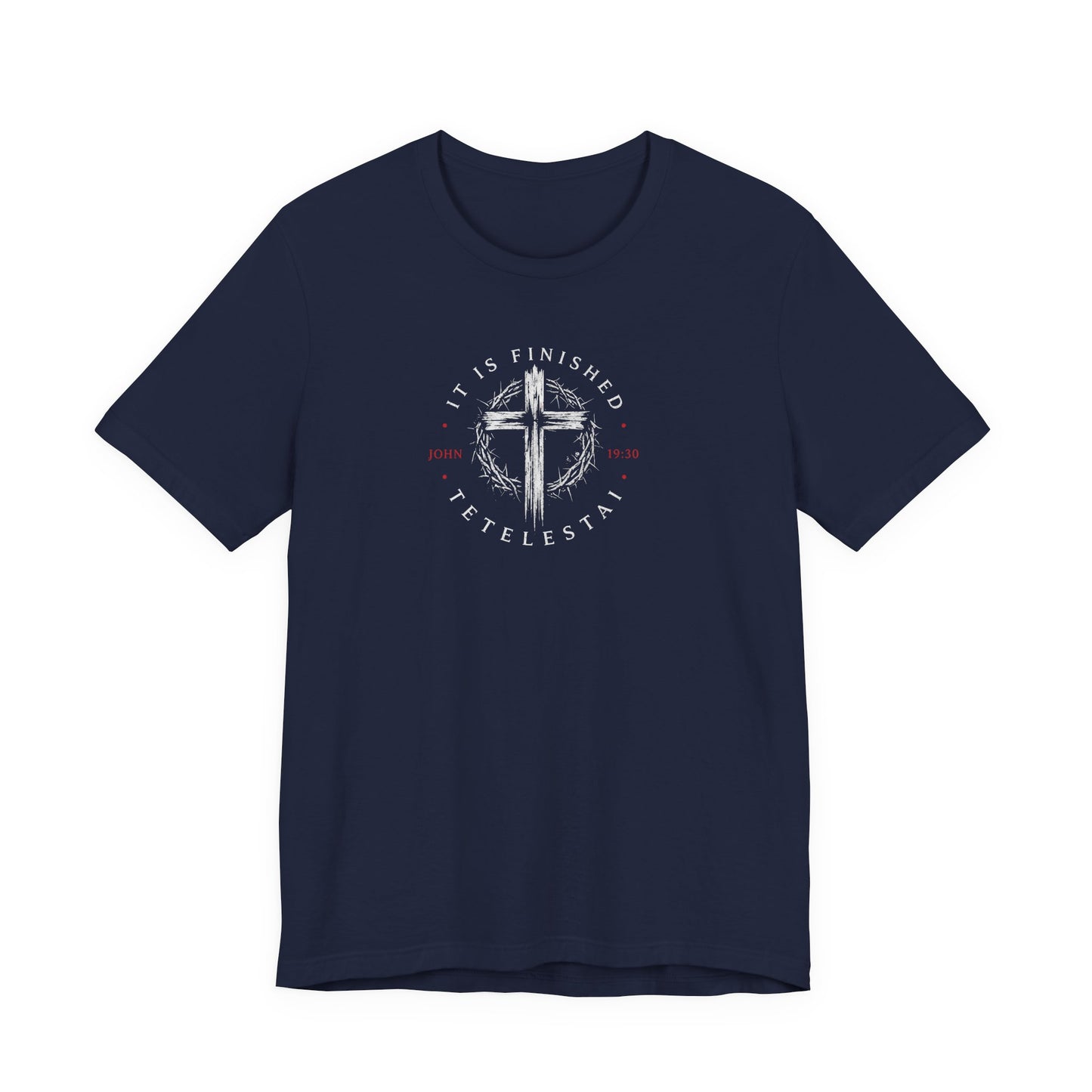 Faith Cross T‑Shirt – "It Is Finished" Christian Tee
