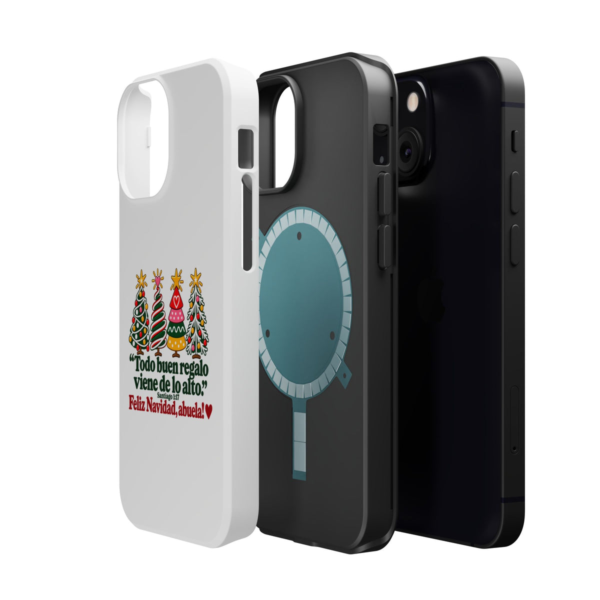 Christmas Grandma Phone Case — “Todo buen regalo viene de lo alto” Magnetic Impact-Resistant Case