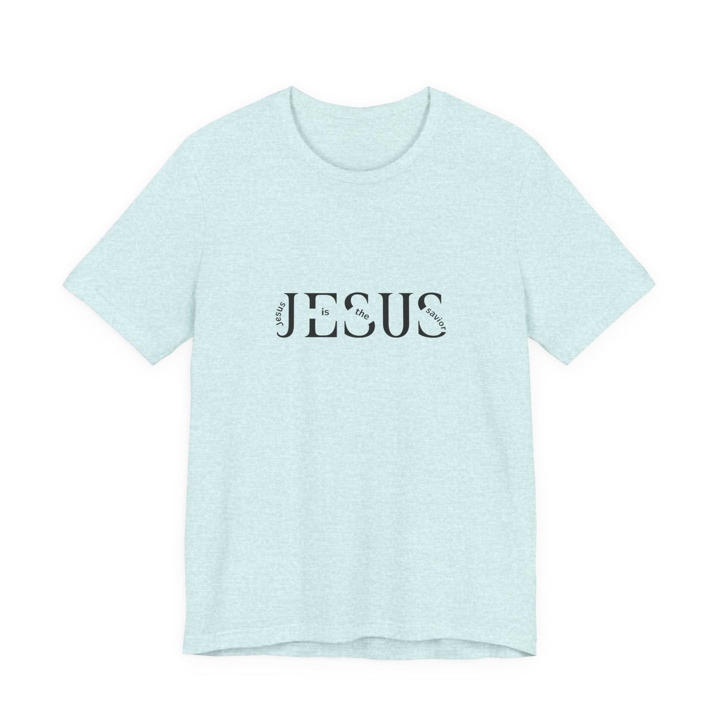 Jesus Minimalist Tee — Distressed Script Christian T-Shirt