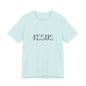 Jesus Minimalist Tee — Distressed Script Christian T-Shirt