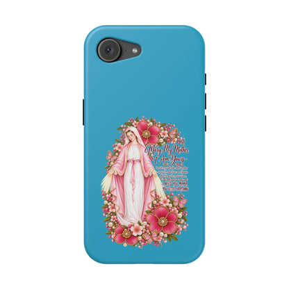 Religious Floral Phone Case — 'Blessed Virgin' Magnetic Impact-Resistant Case
