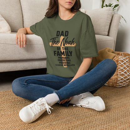 Dad The Noah of the Family T-Shirt — Christian Father Faith Shirt