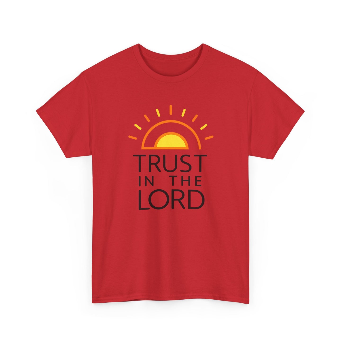 Trust in the Lord T-Shirt — Christian Sunrise Faith Tee