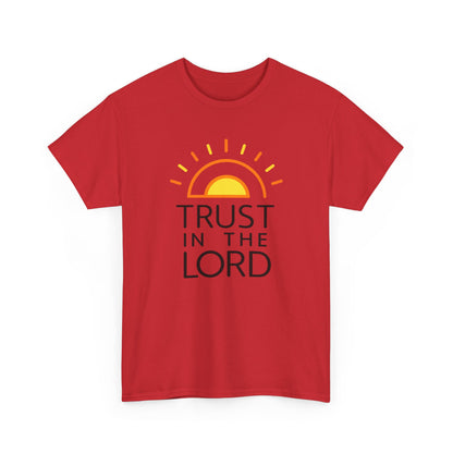 Trust in the Lord T-Shirt — Christian Sunrise Faith Tee