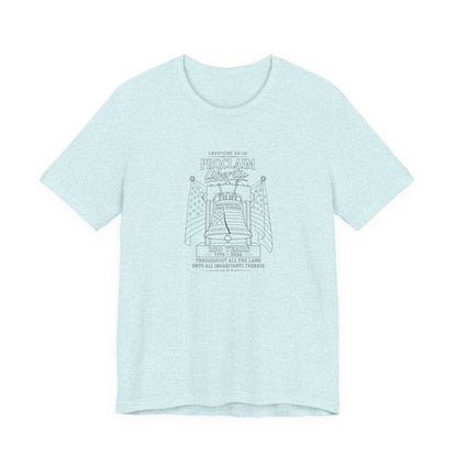 Leviticus 25:10 Tee – Minimalist Bible Verse Christian T-Shirt