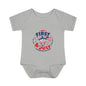 Baby Bodysuit – "My First 4th of July" Patriotic Infant Onesie