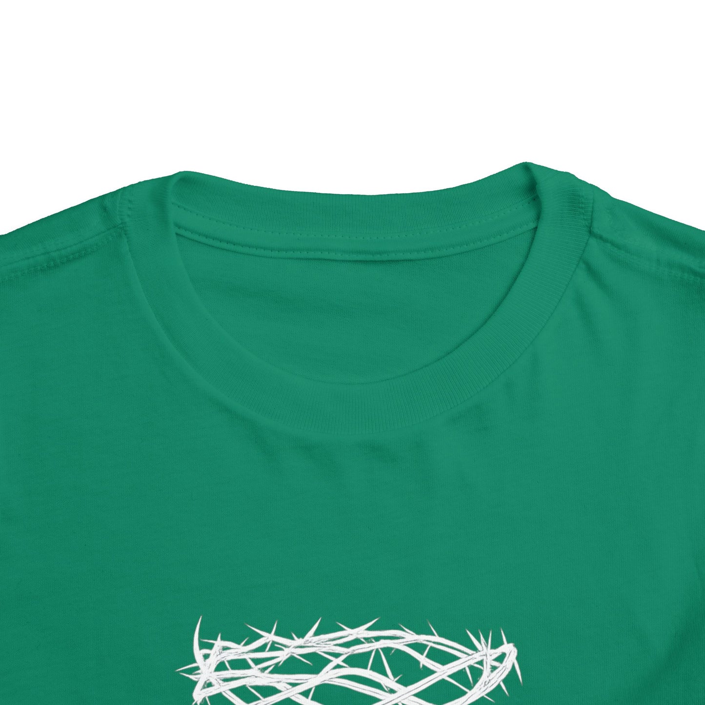 Toddler Tee — "Saved by Grace" Christian Crown of Thorns Shirt (Ephesians 2:8)