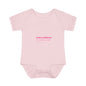 Infant Bodysuit – "God Is Within Her She Will Not Fall" Pink Cross Christian Baby Onesie