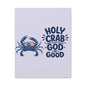 Patriotic Crab Canvas — "Holy Crab God Is Good" Wall Art