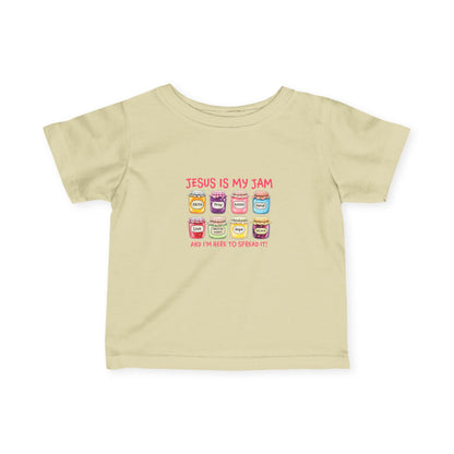 Infant Tee — "Jesus Is My Jam" Cute Christian Baby Shirt