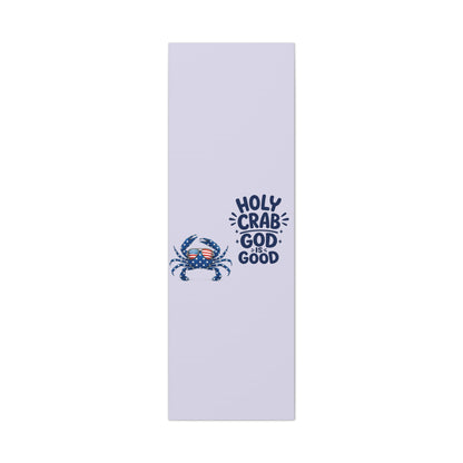 Patriotic Crab Canvas — "Holy Crab God Is Good" Wall Art