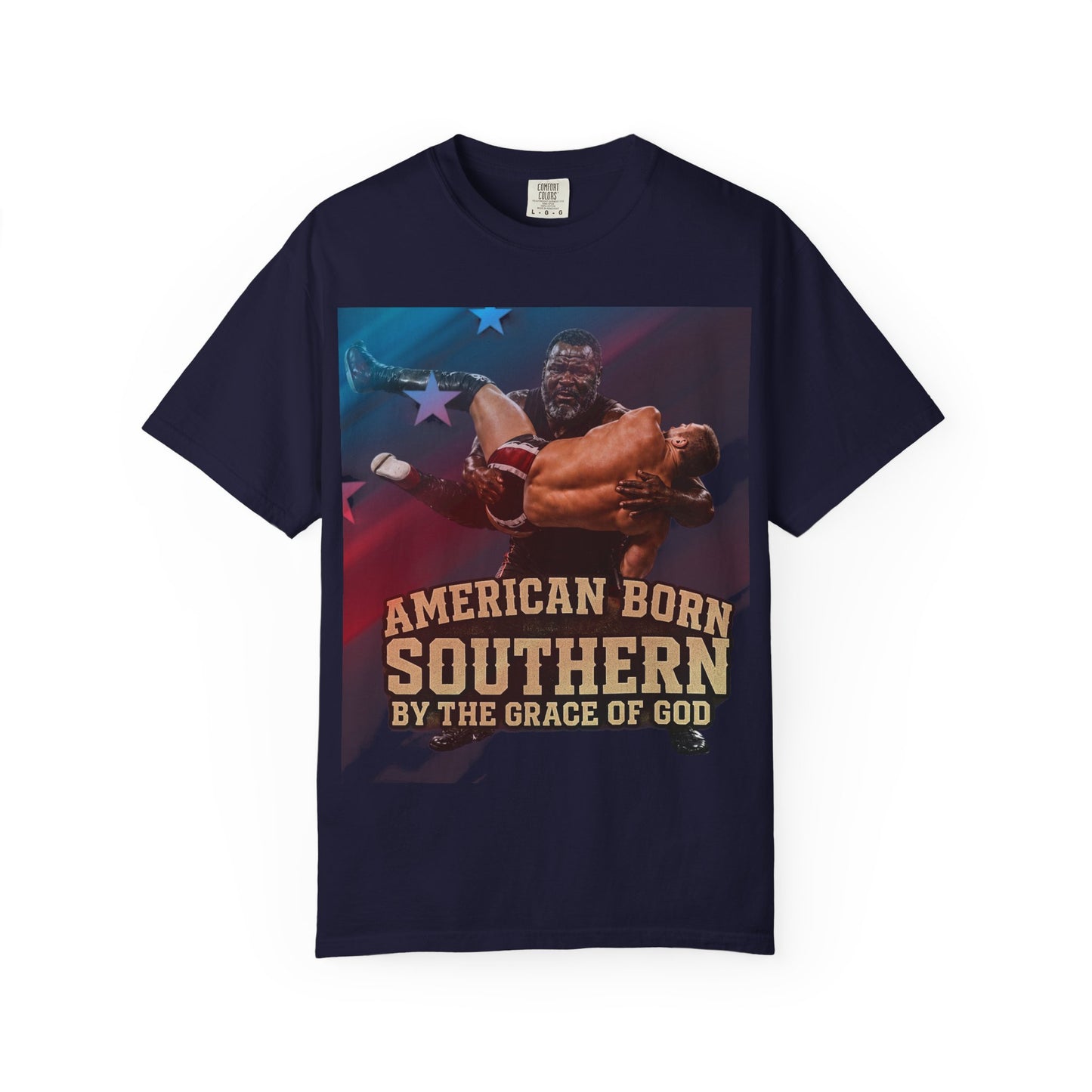 Southern Born T-Shirt — "American Born Southern by the Grace of God" Graphic Tee