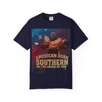 Southern Born T-Shirt — "American Born Southern by the Grace of God" Graphic Tee