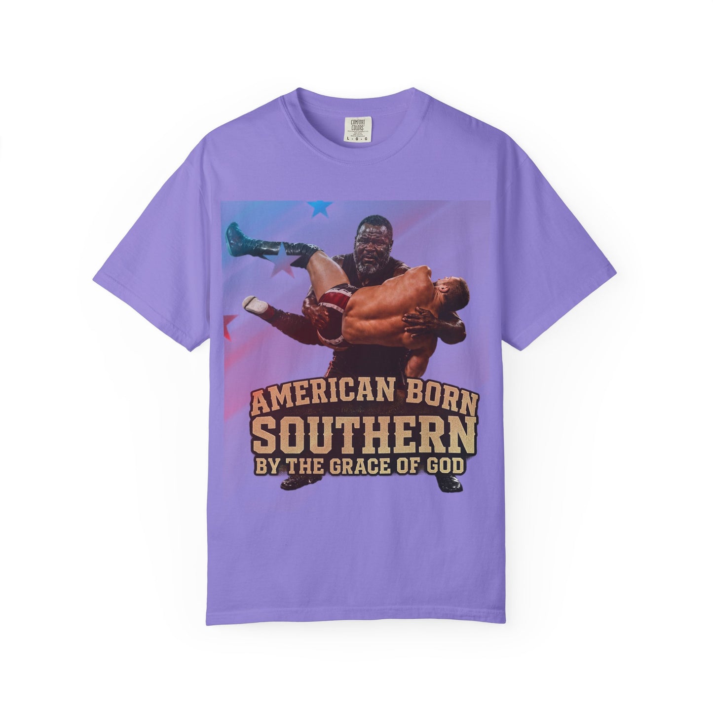 Southern Born T-Shirt — "American Born Southern by the Grace of God" Graphic Tee