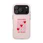 iPhone Case — "Jesus Won My Heart" Pink Magnetic Impact-Resistant Phone Case