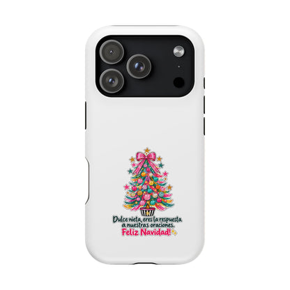 Spanish| Christmas Tree Phone Case - "Feliz Navidad" Spanish Holiday Magnetic Impact-Resistant Case