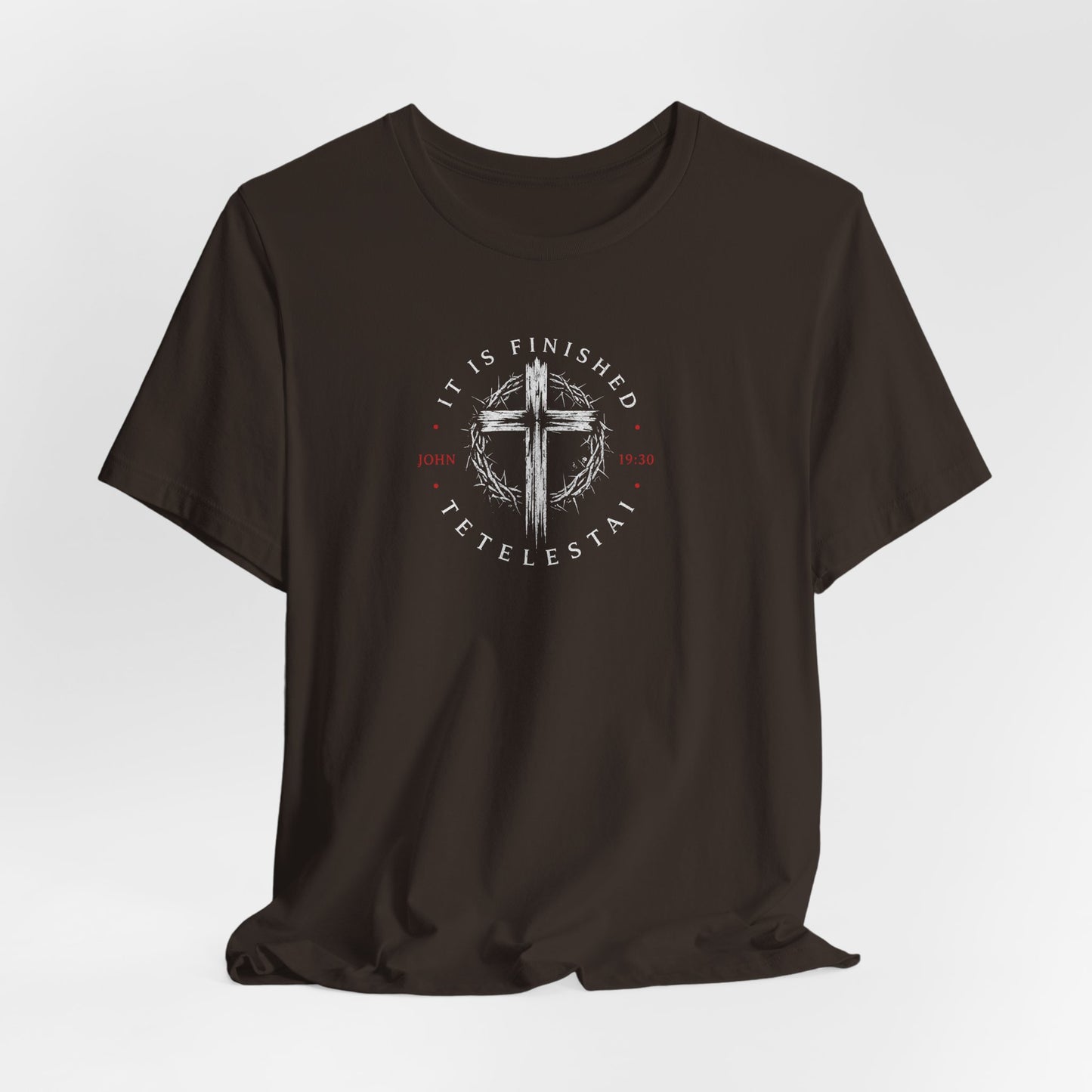 Faith Cross T‑Shirt – "It Is Finished" Christian Tee
