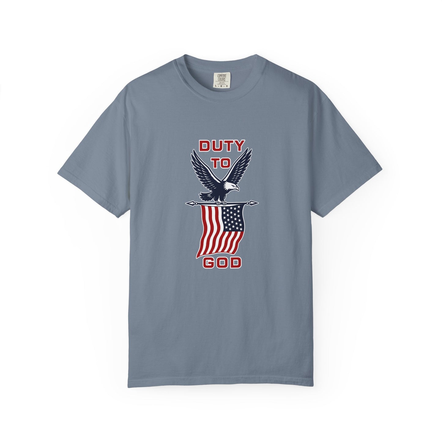 Duty to God Eagle American Flag T-Shirt
