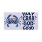 Patriotic Crab Canvas — "Holy Crab God Is Good" Wall Art