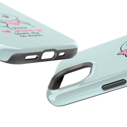 Christian Cute Heart Phone Case — "I Know Jesus Loves Me So Much" Magnetic Impact-Resistant Case