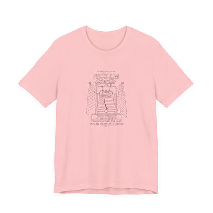 Leviticus 25:10 Tee – Minimalist Bible Verse Christian T-Shirt