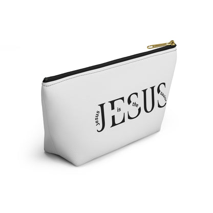 Faith Prayer Accessory Pouch — 'PRAY' & 'JESUS' Inspirational T-Bottom Pouch
