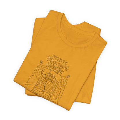 Leviticus 25:10 Tee – Minimalist Bible Verse Christian T-Shirt