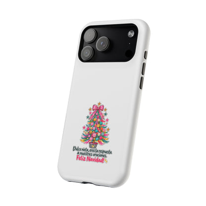 Spanish| Christmas Tree Phone Case - "Feliz Navidad" Spanish Holiday Magnetic Impact-Resistant Case