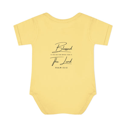 Baby Bodysuit – "My First 4th of July" Patriotic Infant Onesie