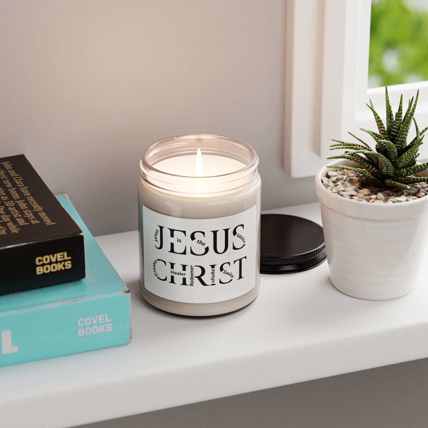 Jesus Christ Scented Soy Candle — 9oz Inspirational Faith Candle
