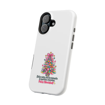 Spanish| Christmas Tree Phone Case - "Feliz Navidad" Spanish Holiday Magnetic Impact-Resistant Case