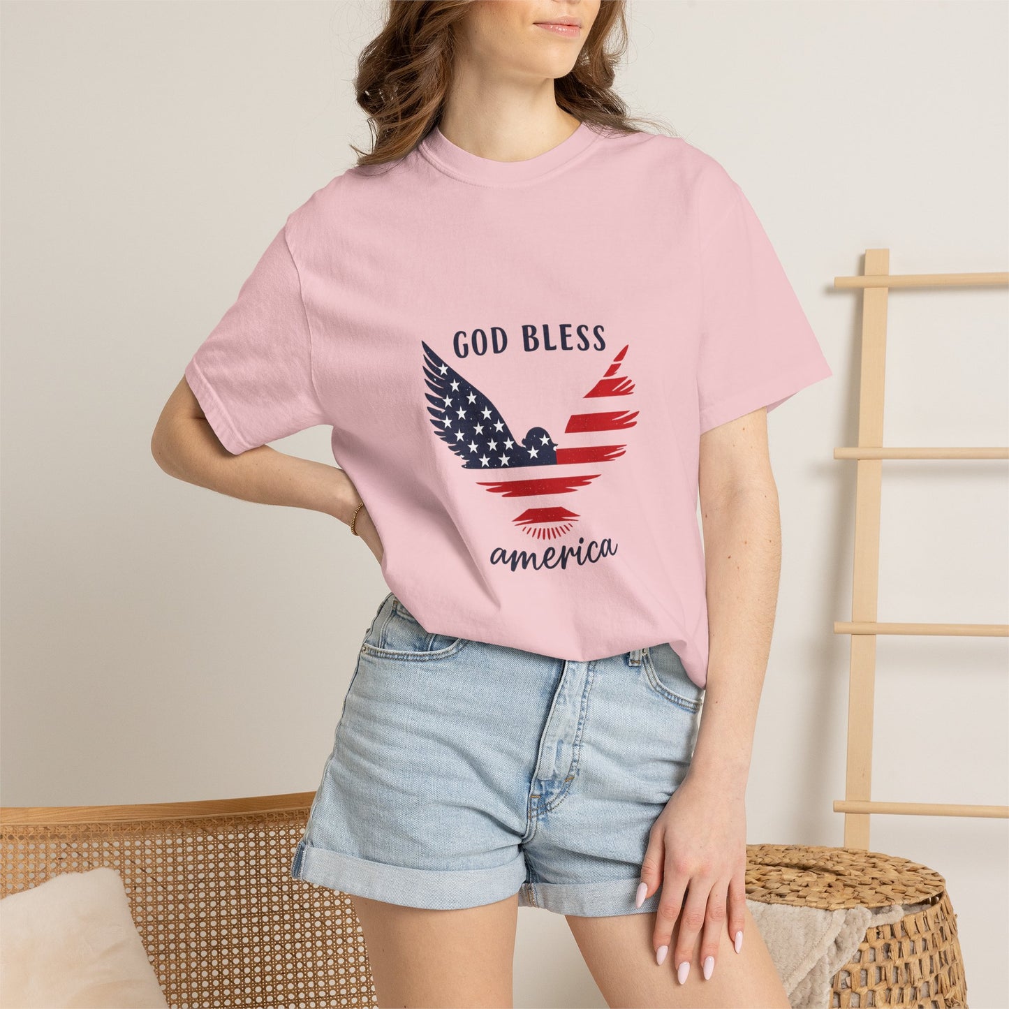 God Bless America Eagle T-Shirt — Patriotic USA Flag Tee
