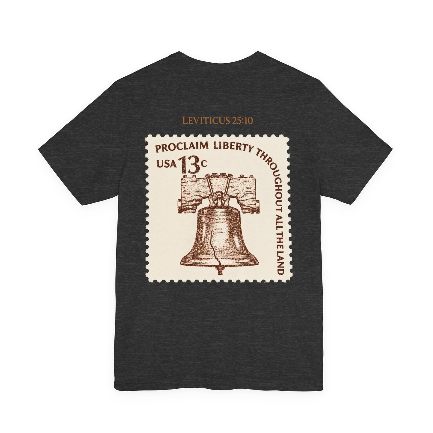 Liberty Stamp T‑Shirt — Vintage 13 Liberty Bell Graphic Tee