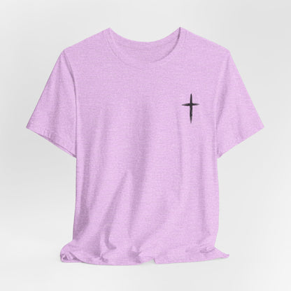 Christian Cross T-Shirt — “By His Wounds We Are Healed” Isaiah 53:5 Inspirational Tee