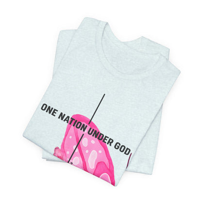 Created Butterfly T-Shirt — "One Nation Under God" Christian Inspirational Tee