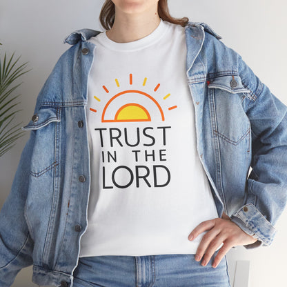 Trust in the Lord T-Shirt — Christian Sunrise Faith Tee